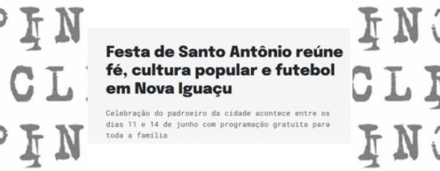 Festa de Santo Antônio reúne fé, cultura popular e futebol em Nova Iguaçu